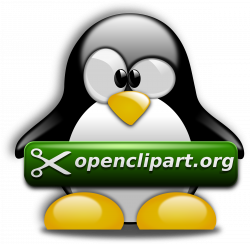 Clipart - Tux Openclipart dot org
