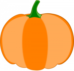 Orange Pumpkin, Green Stem Clip Art at Clker.com - vector clip art ...