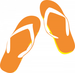Orange Flip Flops Clip Art at Clker.com - vector clip art online ...