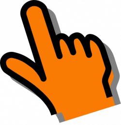 Orange Hand Clip Art at Clker.com - vector clip art online, royalty ...