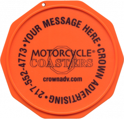 Original Custom Imprinted Motorcycle Coasters® Price List