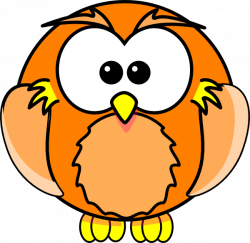 Orange Owl Clip Art at Clker.com - vector clip art online, royalty ...