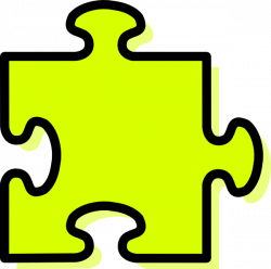 Yellow Jigsaw Piece Clip Art at Clker.com - vector clip art online ...