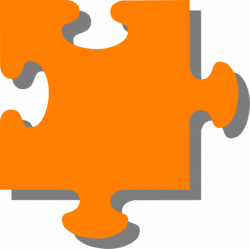 Orange Jigsaw Clip Art at Clker.com - vector clip art online ...