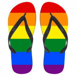 Rainbow Pride Flip Flops – MYPRIDESHOP
