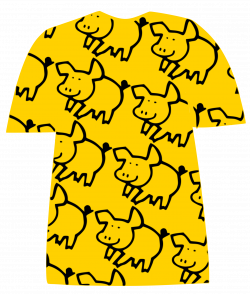 Clipart - Tshirt-with-pig-pattern