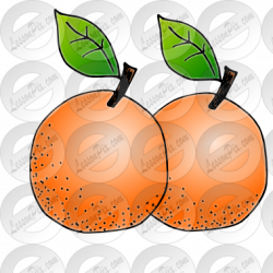 2 oranges Picture for Classroom / Therapy Use - Great 2 ...