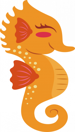 Dwarf seahorse Orange Clip art - Orange hippocampus 1373*2416 ...