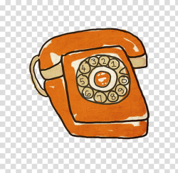 Files , orange rotary telephone transparent background PNG ...