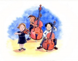 Download kids orchestra clipart Cello Violin Double bass ...