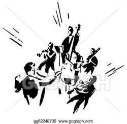 Stock Illustration - A black and white version of an ...