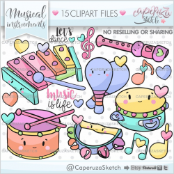 Musical Instruments Clipart, Musical Clipart, Musical Graphics, COMMERCIAL  USE, Music Graphic, Music Clipart, Music Party, Orchestra Clipart
