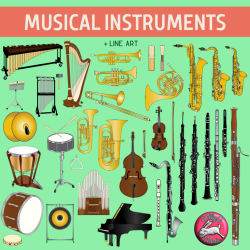 Musical Instruments of the Orchestra Clip Art
