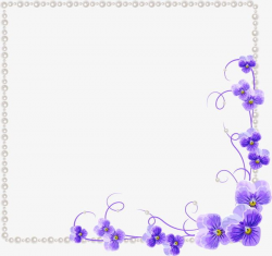Purple Orchid Flower Border Texture PNG, Clipart, Border ...