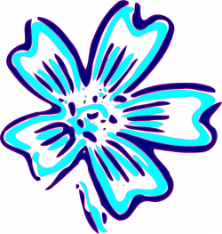 Blue Orchid Clip Art at Clker.com - vector clip art online, royalty ...