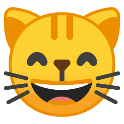 File:Noto Emoji Oreo 1f638.svg - Wikimedia Commons