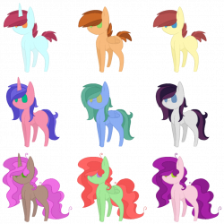 My Little Pony adoptables 2 [OPEN] by Oreo-Ponies on DeviantArt