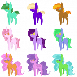My Little Pony adoptables 3 [OPEN] by Oreo-Ponies on DeviantArt