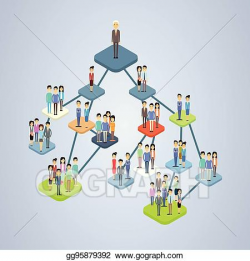 EPS Illustration - Business company structure management ...