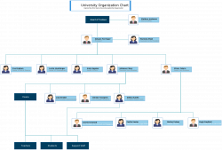 A hierarchy of an university. This organizational structure was ...
