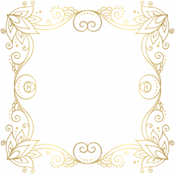 Gold Border Frame PNG Clip Art Image | PNG | Pinterest | Clip art ...