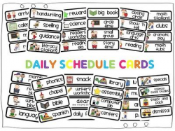 Daily Schedule Cards Free Printables | Classroom Daily ...