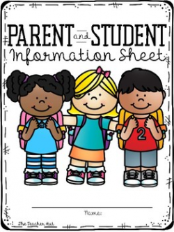 Beginning of the Year - Parent and Student Information Sheet