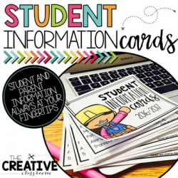 Student Information Cards