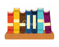 Books on a Shelf - Icons by Canva