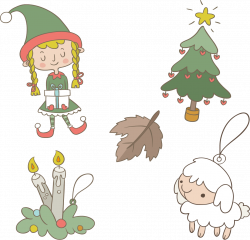 Christmas tree Christmas ornament Clip art - Winter holidays elf ...