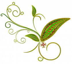 Green Deco Flower Ornament PNG Clipart | Színes brushok | Pinterest ...