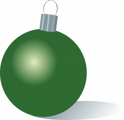 Clipart - Green Christmas Ornament