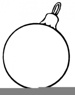 Christmas Ornament Black White Clipart | Free Images at ...