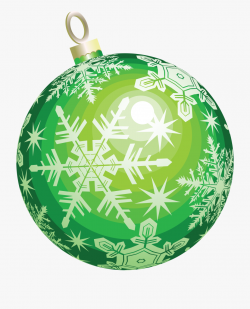 Christmas Ornament Clipart Object - Green Christmas Ornament ...