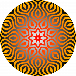 Clipart - Circular ornament 45 (colour)