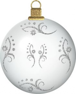 CHRISTMAS SILVER AND GOLD ORNAMENT CLIP ART - Clip Art Library