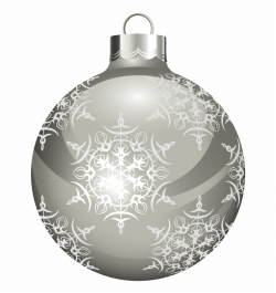 Silver Christmas Ornaments Png Silver Christmas Ornament Png ...