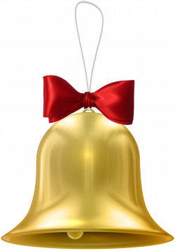 Christmas Bell Clip art - Christmas Gold Bell Transparent PNG Clip ...