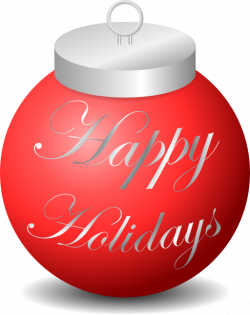 Happy Holidays Ornament Clipart | i2Clipart - Royalty Free Public ...