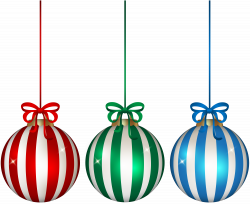 Christmas Hanging Ornament Set Clip Art Image | Gallery ...