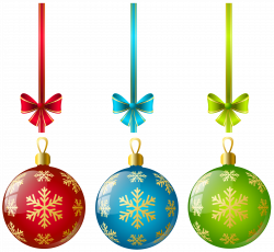 Christmas Ball Ornaments Clipart
