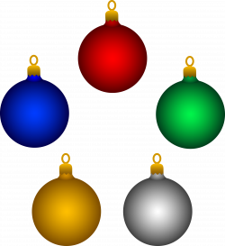 Christmas Tree Ornaments Clipart