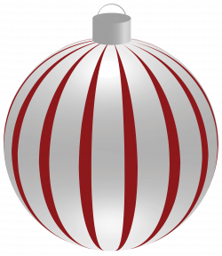Striped Christmas Ball with Ornaments PNG Clipart Image | Gallery ...
