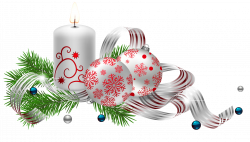 Transparent Christmas Decoration with Candles PNG Picture | Gallery ...