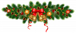 Christmas Golden Bells and Ornaments Decoration PNG Clipart Image ...