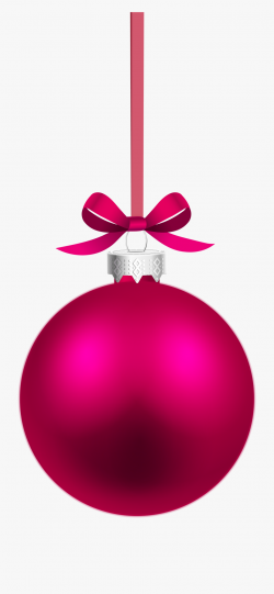 Hanging Ornament Clipart Png - Pink Christmas Ball Png ...