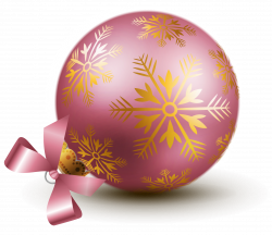 Transparent Pink Christmas Ball Ornaments Clipart | Клипарты ...