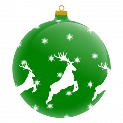 You can use this very nice Christmas ball clip art with reindeer ...