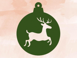 Christmas reindeer ornament svg | Christmas SVG Cut files | Ornaments Svg |  reindeer Svg | Ornament clipart | Christmas SVG | xmas svg