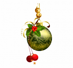 Clip Royalty Free Download Green Christmas Ball With ...